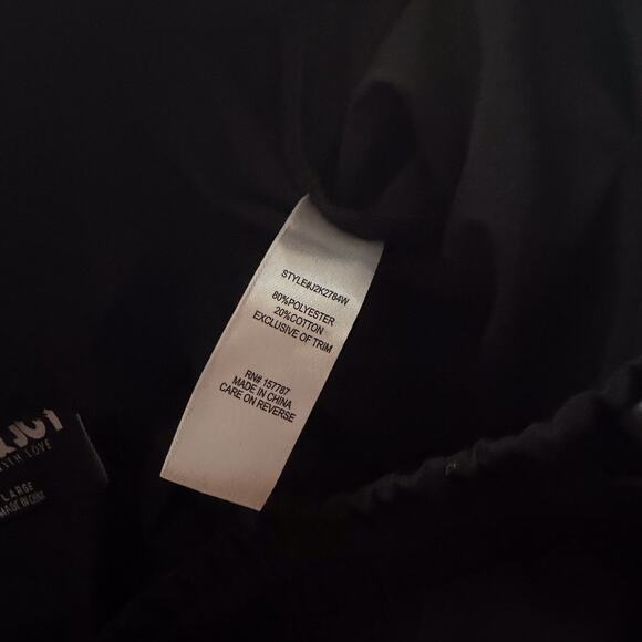 Black Cargo Parachute Skirt Drawstring Hem Y2K Grunge Cyber Punk Utility L - Picture 6 of 8